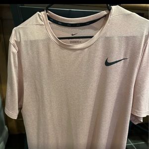 Mens large Nike short sleeve tshirt. Pink-ish/cream color